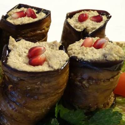 Badridschani: gefüllte Auberginen ✔ Lobio: Kidney-Bohnen, rote oder grüne Bohnen ✔ Gemüse in der georgischen Küche ✔ Vegetarische und vegane Gerichte